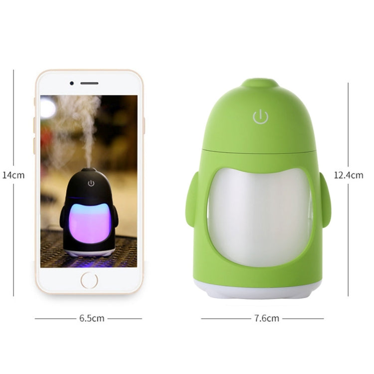 QW-Q3 150ML Mini Creative Penguin Shape USB Color Night Light Aromatherapy Air Humidifier for Home