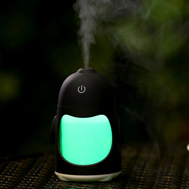 QW-Q3 150ML Mini Creative Penguin Shape USB Color Night Light Aromatherapy Air Humidifier for Home