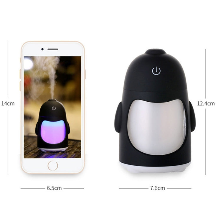 QW-Q3 150ML Mini Creative Penguin Shape USB Color Night Light Aromatherapy Air Humidifier for Home