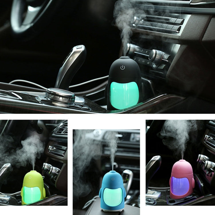 QW-Q3 150ML Mini Creative Penguin Shape USB Color Night Light Aromatherapy Air Humidifier for Home