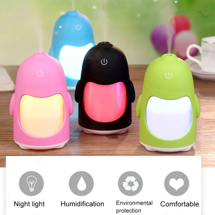 QW-Q3 150ML Mini Creative Penguin Shape USB Color Night Light Aromatherapy Air Humidifier for Home