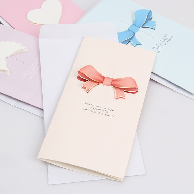 100 PCS Festival Creative Universal Love Heart Handwritten New Year Christmas Greeting Card