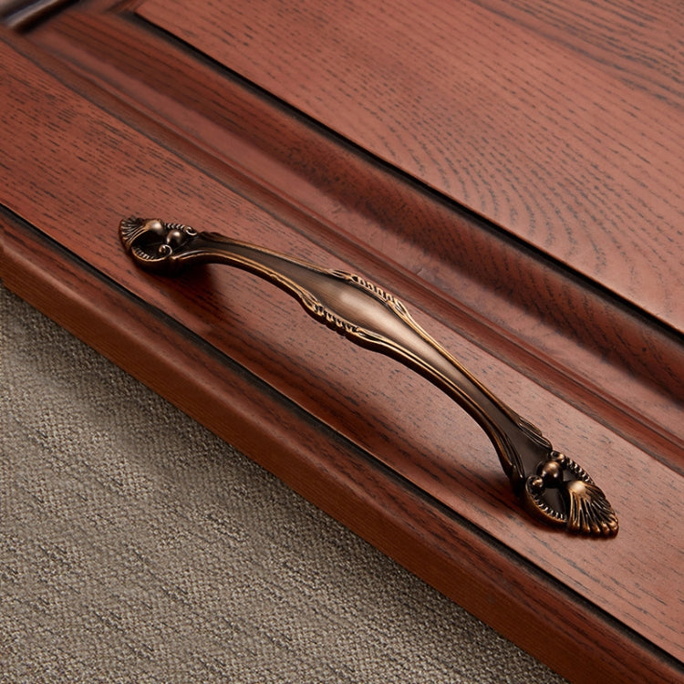 5 PCS 6566-128 Zinc Alloy European Classic Style Cabinet Handle (Coffee)