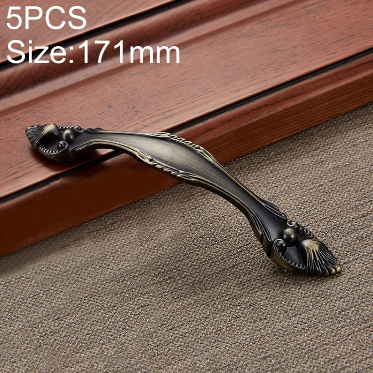 5 PCS 6566-128 Zinc Alloy European Classic Style Cabinet Handle (Cyan)