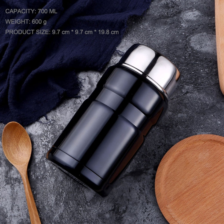 700ml Stainless Steel Vacuum Stew Pot Thermos For Food Soup With Containers Travel Lunch Picnic Box Mug Heat retention Water Bottle