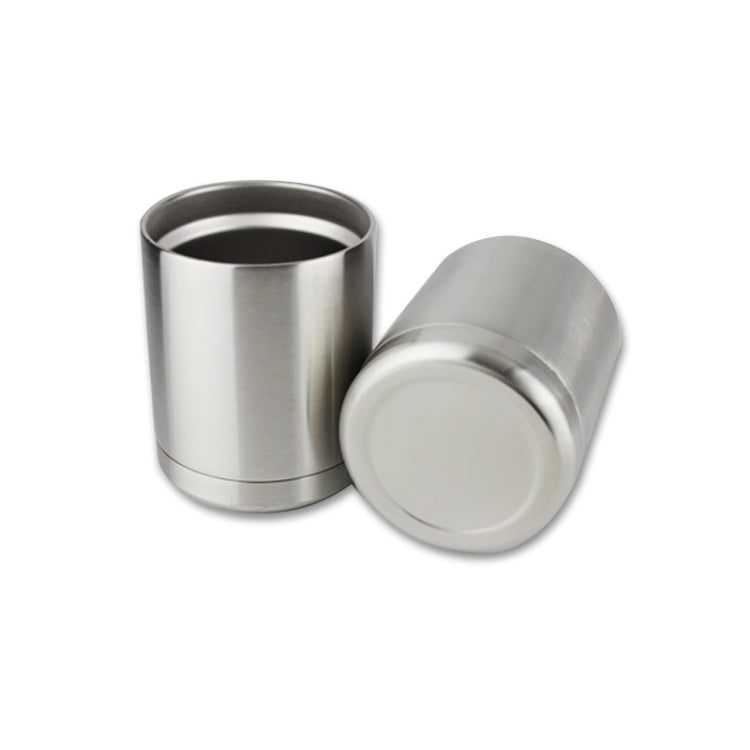 300ml Heat Retention Thermos Stainless Steel Beverage Bottle(Silver)