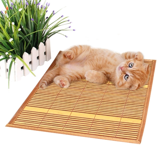 Pet Summer Cooling Sofa Protecting Sleeping Bamboo Mat, Size: M (56*34cm)