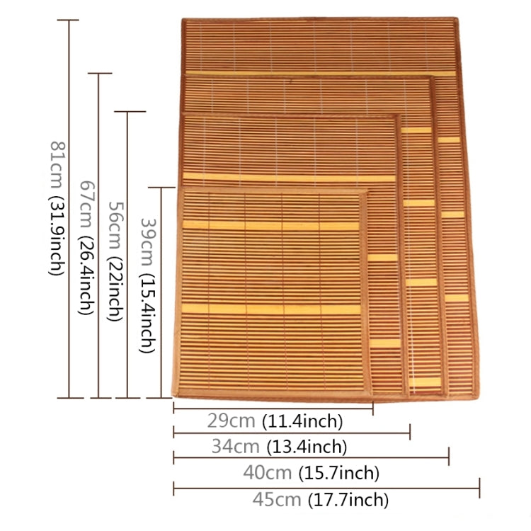 Pet Summer Cooling Sofa Protecting Sleeping Bamboo Mat, Size: L (67*40cm)