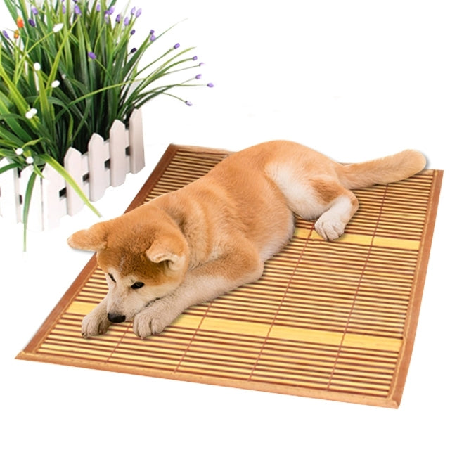 Pet Summer Cooling Sofa Protecting Sleeping Bamboo Mat, Size: XL (81*45cm)