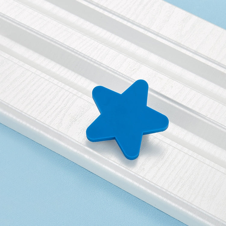 5 PCS Great Blue Star Pattern Shockproof Modern Cartoon Children Drawer Cabinet Handle