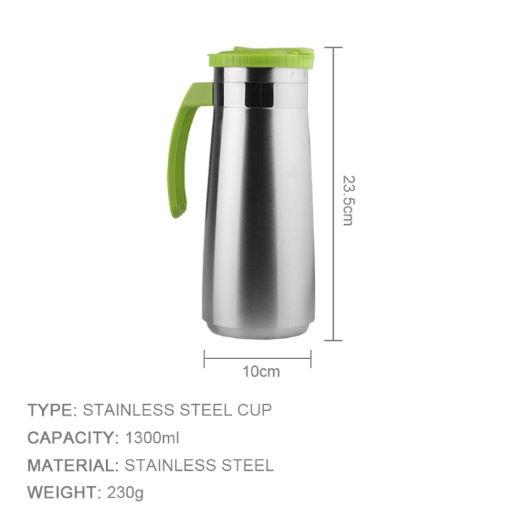 1.3 Litre Stainless Steel Water Tea Pot Kettle Jug Cold Beverage Drinks Juice Pot With Handle And Cover