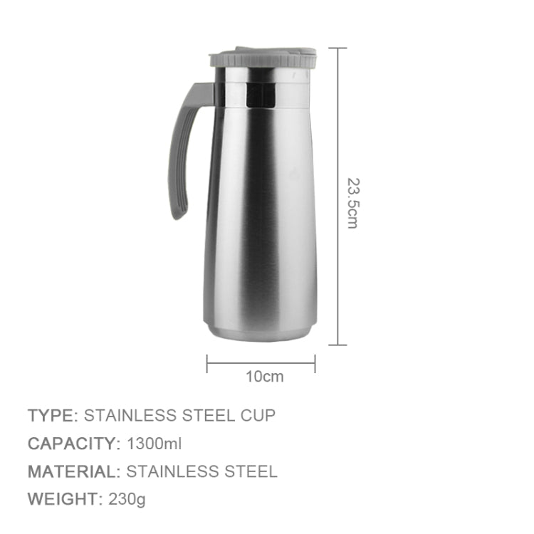 1.3 Litre Stainless Steel Water Tea Pot Kettle Jug Cold Beverage Drinks Juice Pot With Handle And Cover