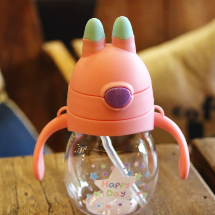 320ml Food Grade Plastic Jug Baby Cute Sippy Water Bottle With Handle