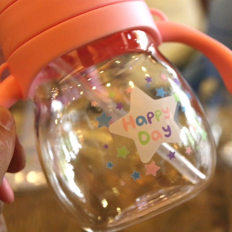 320ml Food Grade Plastic Jug Baby Cute Sippy Water Bottle With Handle