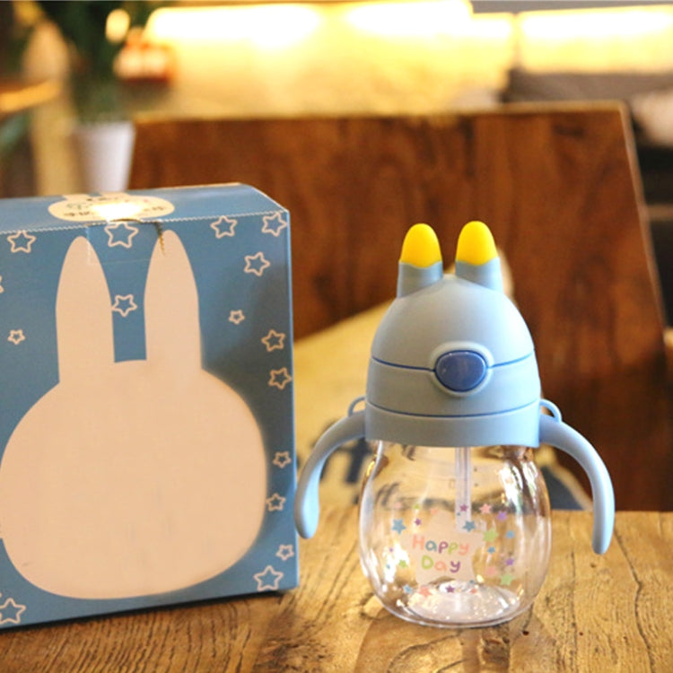 320ml Food Grade Plastic Jug Baby Cute Sippy Water Bottle With Handle