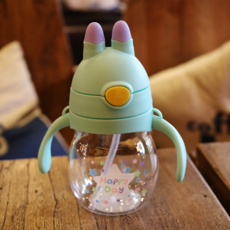 320ml Food Grade Plastic Jug Baby Cute Sippy Water Bottle With Handle