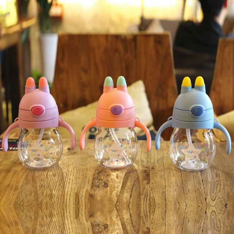 320ml Food Grade Plastic Jug Baby Cute Sippy Water Bottle With Handle