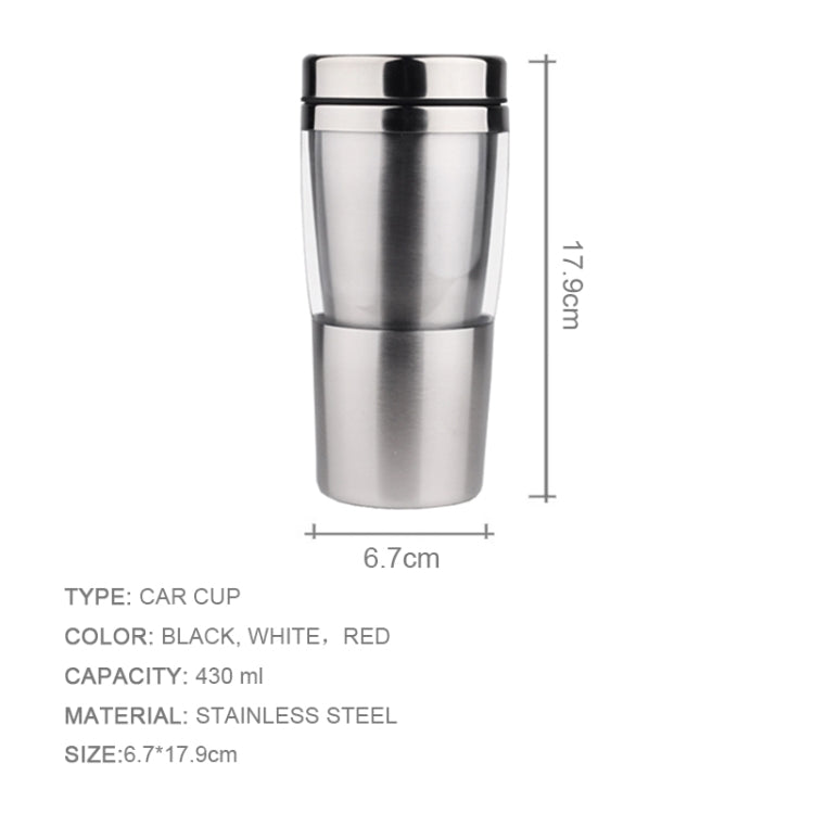 430ml  Double Insulated Stainless Steel Mug In-Car Using Business Water Bottle