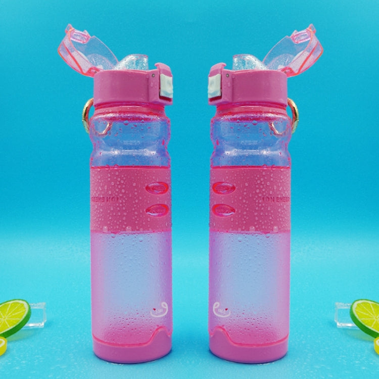600ml Professional Frosted Plastic Water Bottle For Outdoor Sports With Lifting Yoke