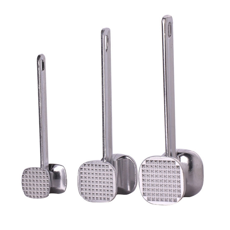 Aluminum Alloy Loose Tenderizers Meat Hammer Steak Pork Kitchen Tools, Small Size: 4.5 x 19.0cm