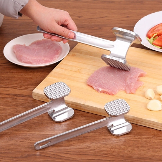 Aluminum Alloy Loose Tenderizers Meat Hammer Steak Pork Kitchen Tools, Small Size: 4.5 x 19.0cm