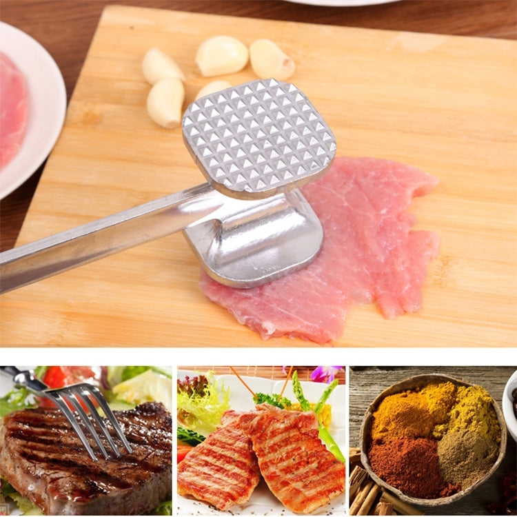 Aluminum Alloy Loose Tenderizers Meat Hammer Steak Pork Kitchen Tools, Small Size: 4.5 x 19.0cm