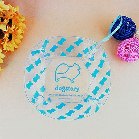 Pet Bowl Portable folding PVC pet feeding drinking bowl,L,Size:19*19cm,Random Color Delivery