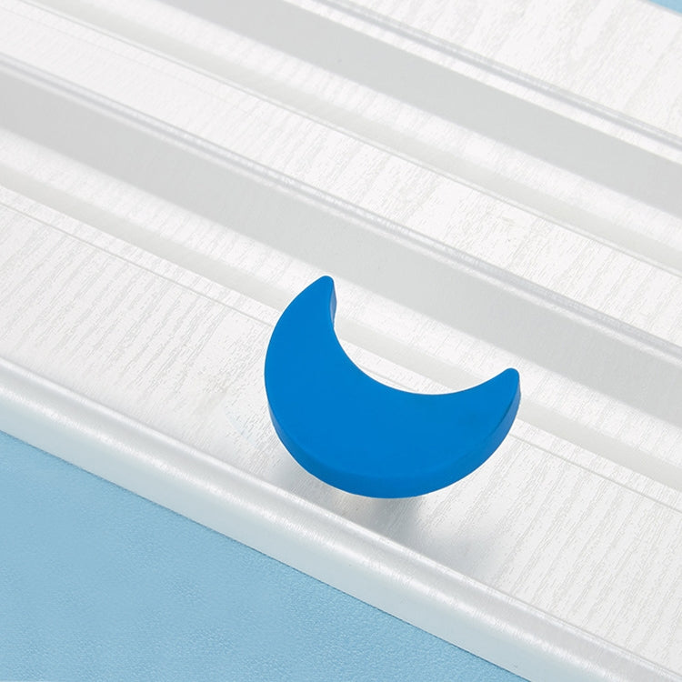 5 PCS Blue Moon Pattern Shockproof Modern Cartoon Children Drawer Cabinet Handle