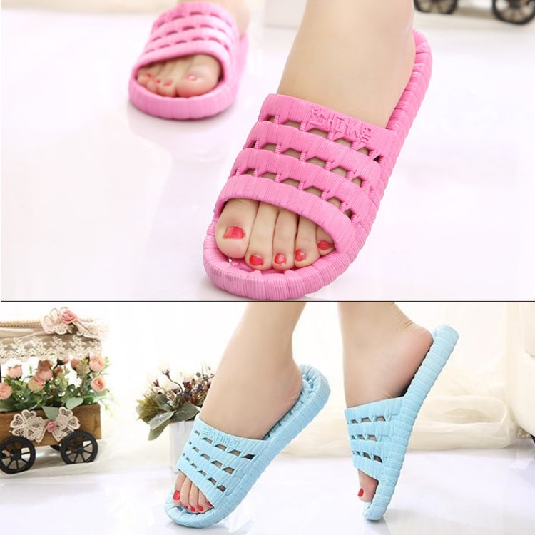 2 Pairs Men and Women Non-Slip Bathroom Shower Slippers Sandals for Adult Couples, Size: EU 40/41