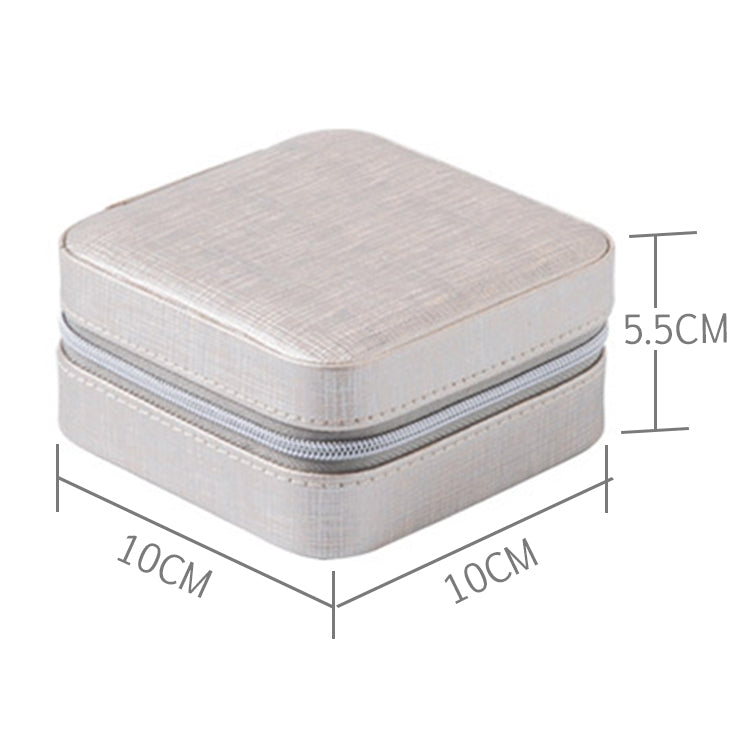 Macaron Small Jewelry Box Rings and Earrings Mirrored Travel Storage Case