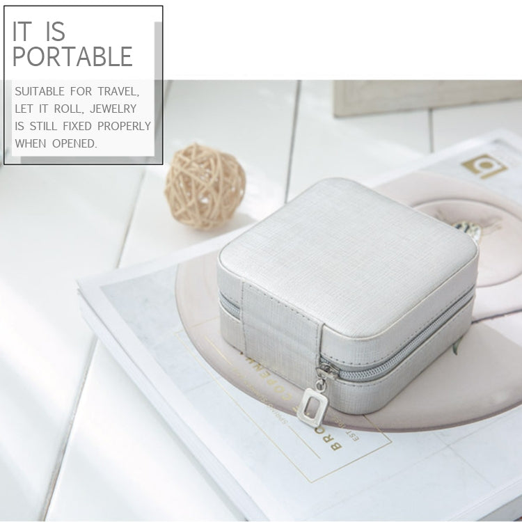 Macaron Small Jewelry Box Rings and Earrings Mirrored Travel Storage Case