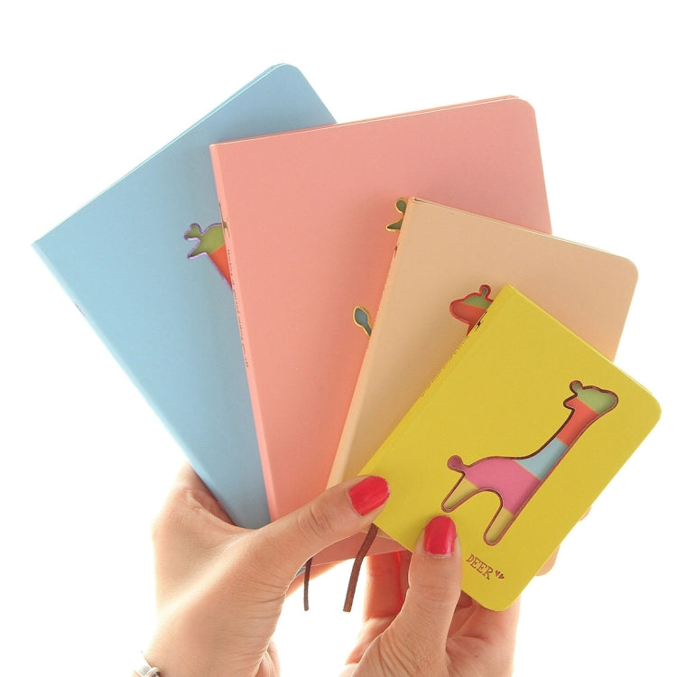 Creative Color Page Copy of the Book Cartoon Deer Pattern Diary Book Notebook, 112 Sheets,Size: M