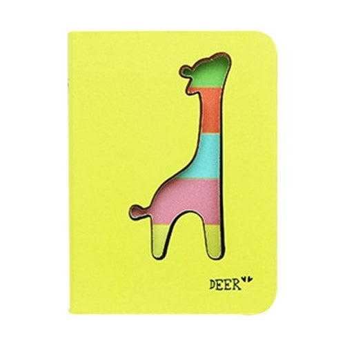 Creative Color Page Copy of the Book Cartoon Deer Pattern Diary Book Notebook, 112 Sheets,Size: M