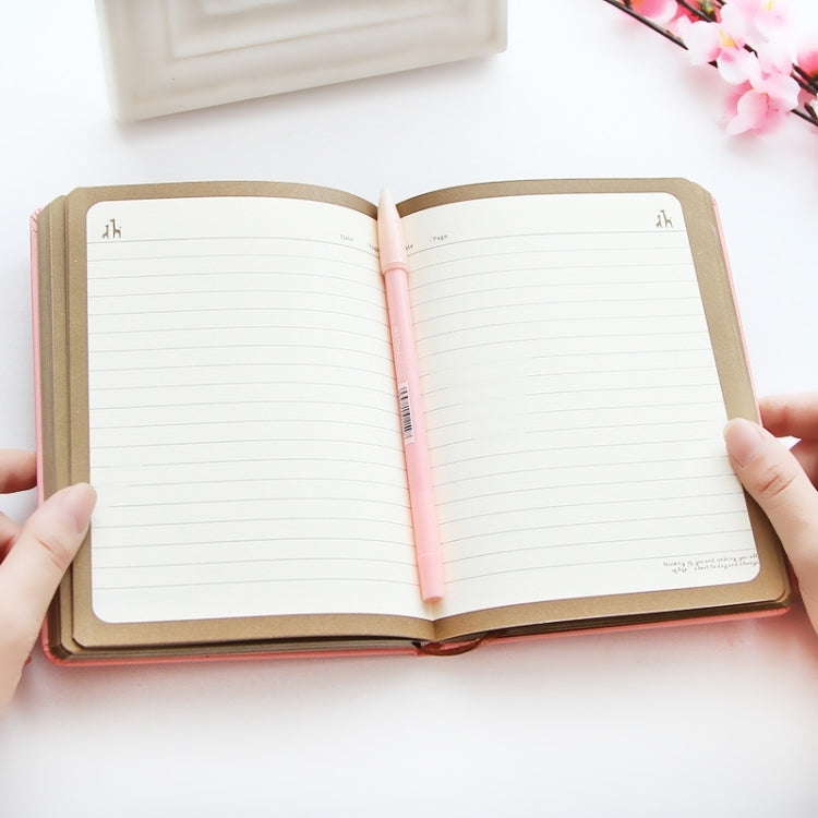 Creative Color Page Copy of the Book Cartoon Deer Pattern Diary Book Notebook, 112 Sheets,Size: M