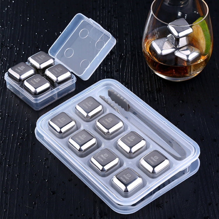 4 PCS Stainless Steel Chilling Reusable Ice Cubes for Whiskey, Vodka, Liqueurs