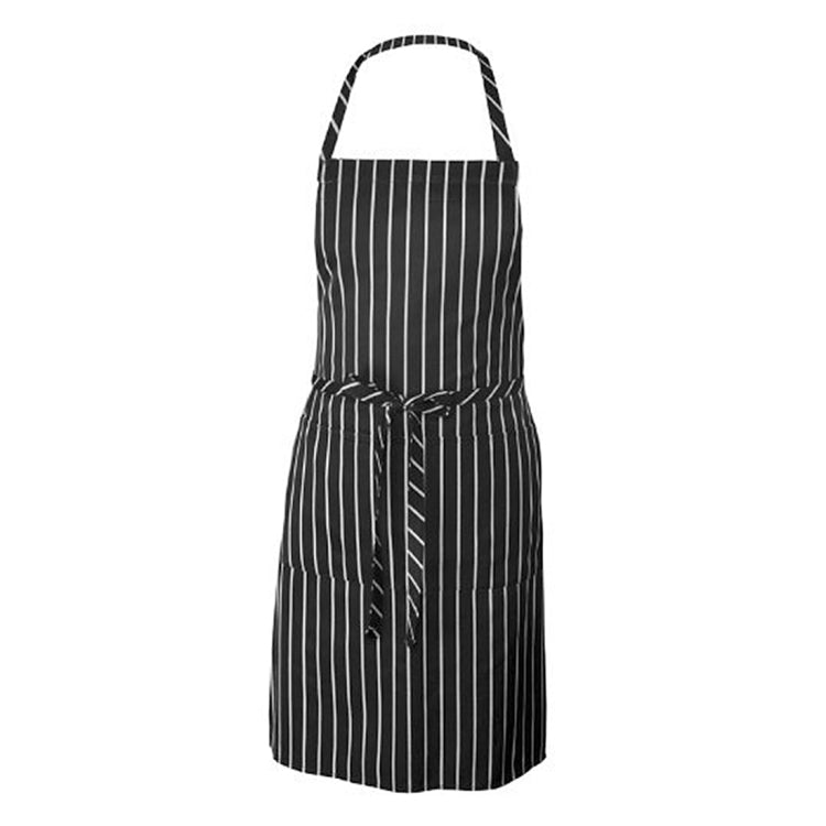 2 PCS Black and White Stripes Unisex Chef Waiter Barista Aprons Work Aprons