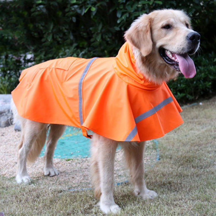 Teddy Golden Retriever Large Dog Practical Reflective Breathable Raincoat, Size: L,