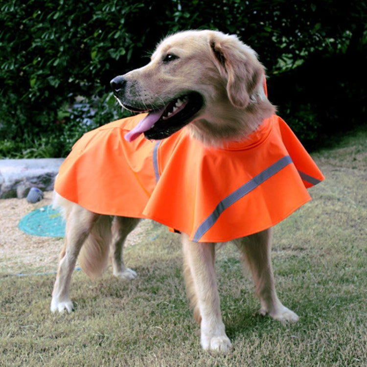 Teddy Golden Retriever Large Dog Practical Reflective Breathable Raincoat, Size: L,