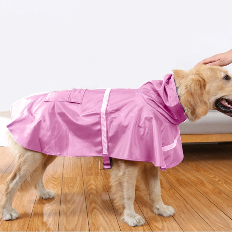 Teddy Golden Retriever Large Dog Practical Reflective Breathable Raincoat, Size: L,