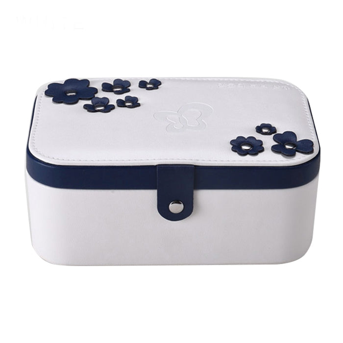 Lucky Clover Jewelry Box Case Synthetic Leather Necklace Ring Storage Organizer 