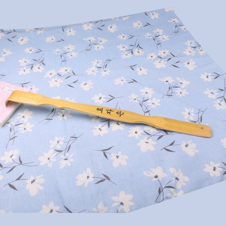 2pcs Portable Bamboo Long Handle Itch Scratching Backscratcher(Light Yellow)