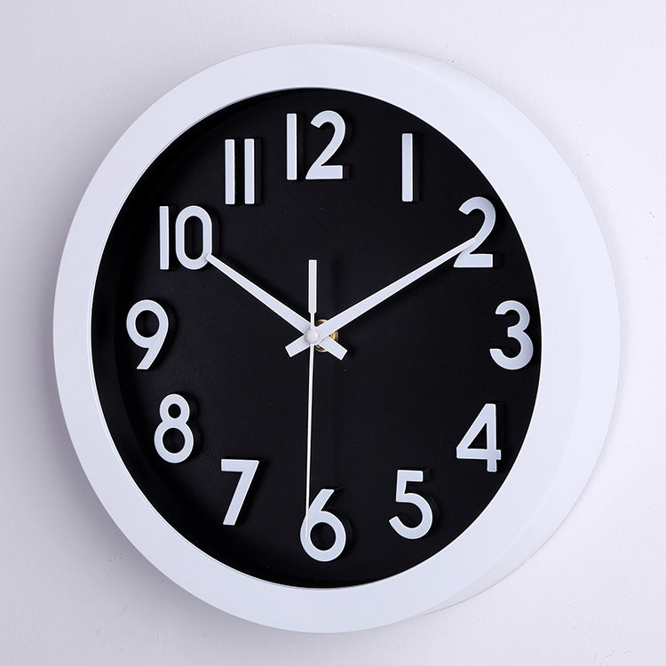 10 inch Creative Decorative Round Shape Living Room Simple Modern Quartz Wall Clock