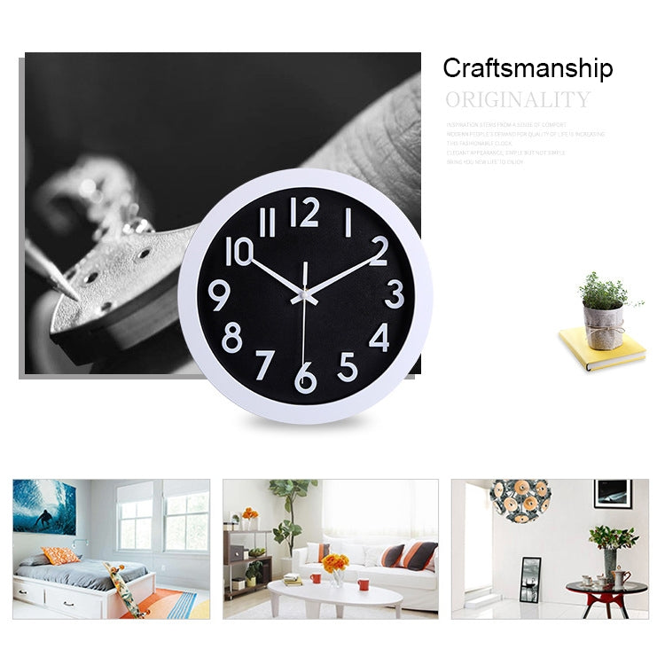 10 inch Creative Decorative Round Shape Living Room Simple Modern Quartz Wall Clock