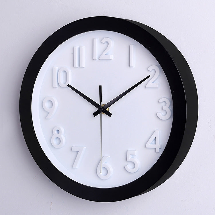 10 inch Creative Decorative Round Shape Living Room Simple Modern Quartz Wall Clock