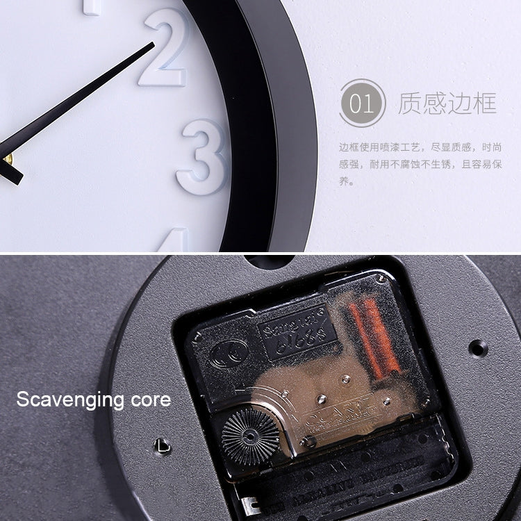 10 inch Creative Decorative Round Shape Living Room Simple Modern Quartz Wall Clock