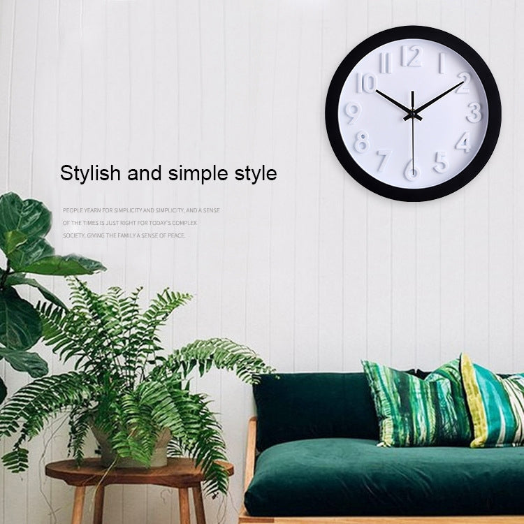 10 inch Creative Decorative Round Shape Living Room Simple Modern Quartz Wall Clock