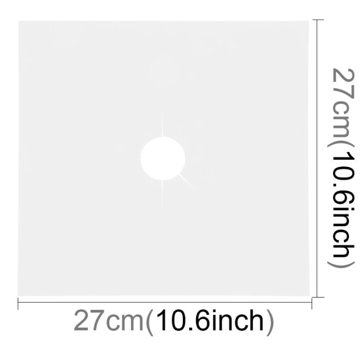 6 PCS Gas Furnace Surface Ultra-thin Fibre Material Stovetop Protective Cleaning Pad, Size: 27*27cm (Silver)