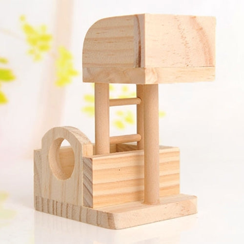 Pet Wooden Hamster Climbing Ladder Lookout Tower Pet Toys for Small Pets