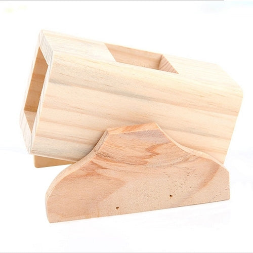 Pet Wooden Hamster Seesaw Barrel Tube Tunnel Cage House Small Pet Toy Hide Play Funny Climing Toys