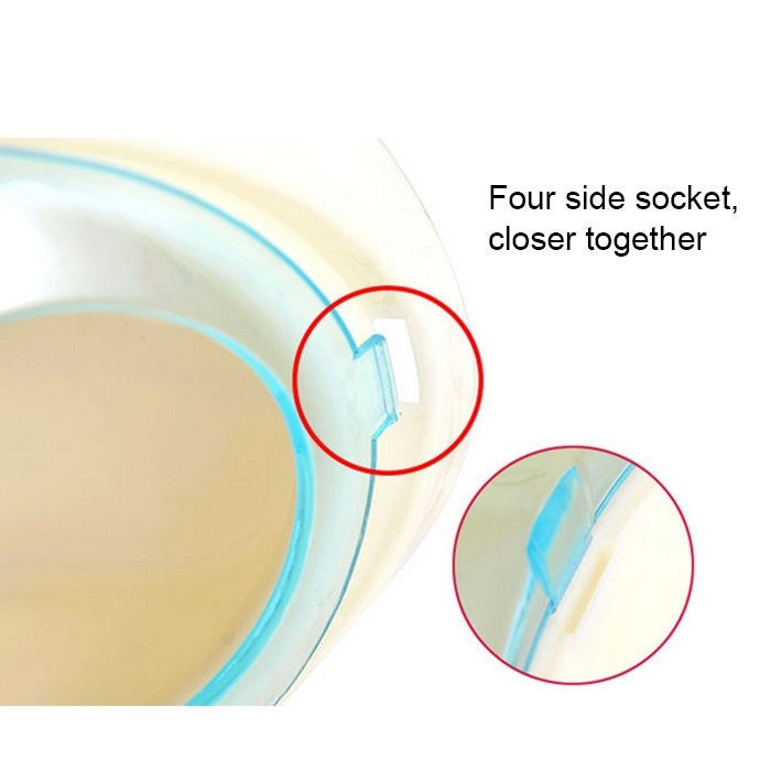 Pet Bathroom Transparent Colorful Plastic Hamster Small Pets Bathing Basin Detachable Ventilation Pet Bath Tubs, Random Color Delivery